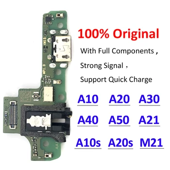 10vnt 100% Originalus USB Įkroviklis Įkrovimo Valdybos Dokas Port Jungtis, Flex Kabelis Samsung A10 A10S A20 A20S A21 A30 A40 A50 M21