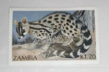 1Pcs/Set Naujas Zambija Pašto Antspaudo Afrikos Gyvūnų Antspaudai MNH