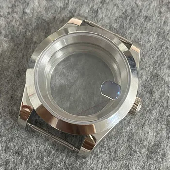 39MM Laikrodis Padengti Skaidriu Apačioje Safyro Stiklas Nerūdijančio Plieno Žiūrėti Atveju NH35/NH36 Judėjimo Atnaujinti Dalys