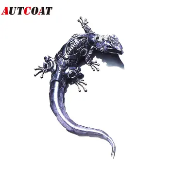 AUTCOAT 1Pcs 3D Lipdukas Auto Geckoes Formos Automobilio Lipdukas, Universaliųjų Automobilių Reikmenys, Papuošalai Lipdukai