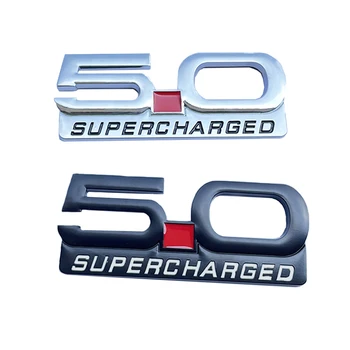 Automobilių Metalo 5.0 Pripūtimu Logotipas Kamieno Ženklelis Emblema Lipdukai Lipdukas 