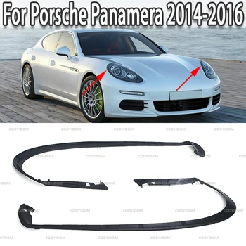 Automobilių Žibintų Gumos Sandarinimo Juostelės Apdaila Priekinio Žibinto Dekoratyvinės Juostelės Porsche Panamera 2014 M. 2015 M. 2016 M.