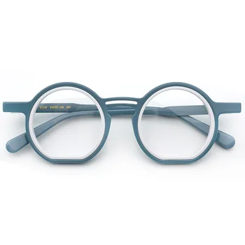 Belight Optinis Moterys Vyrai Spalvinga Dviaukštė Acetatas Vintage Retro Dizaino Akinių Rėmelių Akiniai Precription Objektyvas G2288