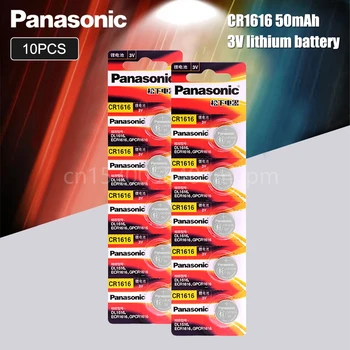 CR1616 10VNT Mygtuką Ląstelių Monetos Baterijas Panasonic 100% Originalus cr 1616 3V Ličio Baterija DL1616 ECR1616 LM1616