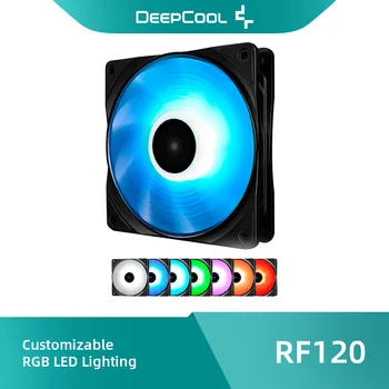 DeepCool RF120 Individualų RGB Šviesos Atveju Ventiliatorius PWM Valdymas Važiuoklės Ventiliatorius Skysčio Aušintuvas Sistema Radiatoriaus Ventiliatorius 12cm Корпус Вентилятор