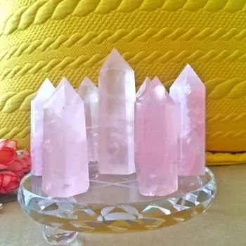 Gamtos Fluorito Kristalas Rožinės spalvos Fluorito 50-60MM Kvarco kristalų (lcd Akmens Taško Gydymo Šešiakampe Lazdelė Cuarzo Gijimą, Kristalai