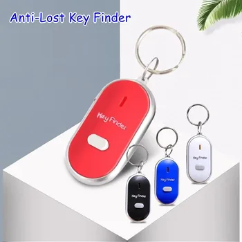 LED Švilpukas Key Finder Mirksi Pypsėjimu Garso Valdymo Signalas ir Anti-Lost Key Finder 