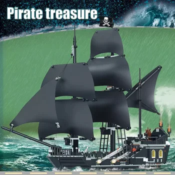 Miestas Karibų jūros Piratai Blokai Žaislai Modelis Black Pearl Laivo Plytų Žaislai Vaikams Berniukas Žaislai Dovana