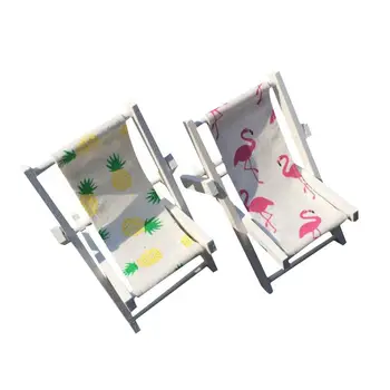 Mini Flamingo Ananasų Medinių Paplūdimio Kėdės 