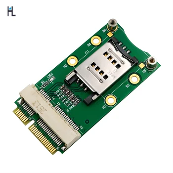 Mini PCI-E Adapterį su SIM Kortelės Lizdas 3G/4G ,WWAN LTE ,GPS kortelė，Mini PCI-e Adapterį 15