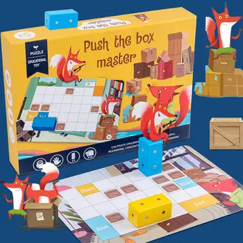 Montessori Magnetinio Medinis Labirintas Žaislas Mažai Fox Verčia Master Box Dėlionė KAMIENINIŲ Veiklos galvosūkis Vaikams Gimtadienio Dovanos