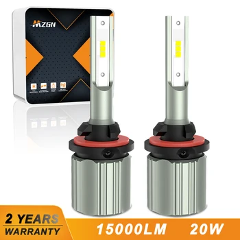 MZGN 2vnt H27 880 881 LED Rūko Lemputės Spt 15000lm už priekinis žibintas DRL Auto Mini Vairavimo Lemputė 12V 6500K Balta
