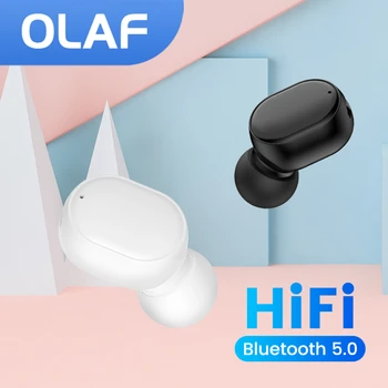 Olaf Mini Belaidės Ausinės Bluetooth 5.0 Vieną į Ausis Ausinių su Mikrofonu Hifi Muzikos laisvų Rankų įranga Veikia Sporto Ausines 1PCS