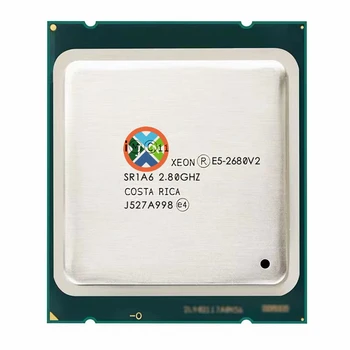 Originalus Xeon E5-2680 v2 E5 2680v2 E5 2680 v2 2.8 GHz Dešimt-Core Dvidešimt Sriegis CPU Procesorius 25M 115W LGA 2011 Nemokamas Pristatymas