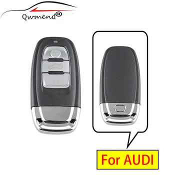 QWMEND Automobilio Raktas Shell Audi A4l A3 A4 A5 A6 A8 Quattro audi Q5 Q7 A6 A8 Audi Klavišą Padengti 3 Mygtukai