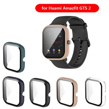 Smart Žiūrėti Apsauginis Bamperis Atveju Huami Amazfit GTS 2 Mini PC Grūdintas Screen Protector Smartwatch Priedai