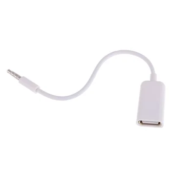 USB Female į AUX-3.5 mm Male Jack Plug o Konverteris Duomenų Kabelis Adapteris