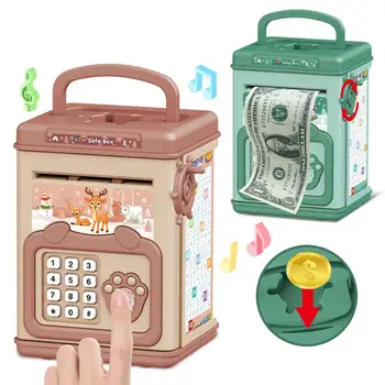 Vaikų Pinigų Dėžės Muzikos Monetų, Pinigų Taupymo Seifas Mini Bankomatas Kūrybos Juokingas Žaislas