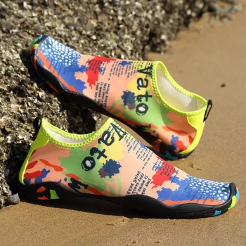 Vasarą Vandens Batai Pora Pelkių Batai Grafiti Spausdinimo Anti-dėvėti Atsitiktinis Paplūdimys, Vandens Sporto Vyrų Barefoot Batai zapatos de agua