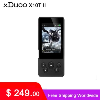XDUOO X10T II Nešiojamą Aukštos Rezoliucijos Lossless DSD Muzikos Grotuvas DAP Paramos Optinė Išvestis MP3 Grotuvas