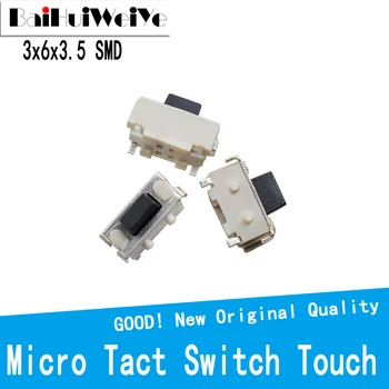 100VNT/DAUG Mikro Tact Switch Touch 3*6*3.5 3x6x3.5 SMD MP3 MP4 Tablet PC Mygtuką 
