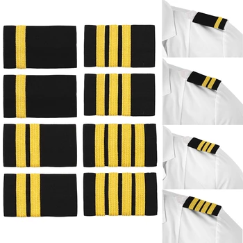 1P Pečių Plokštės Emblemos Profesionalus Pilotas, Jūrininkas, Uniformos Antpečiais Mados Marškinėliai Amatų Peties Emblemos Drabužis 