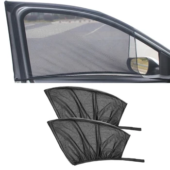 2VNT Automobilio šoninį Langą Apima Auto UV Apsaugoti Užuolaidos, Šoninio Lango skėtį nuo saulės, Automobilio Uodų Apima Universaliųjų Automobilių Optikos Reikmenys