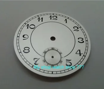 38.9 mm GEERVO mados sterilūs Skaičius white dial tinka 6498 judėjimo Vyrų watch dial 11