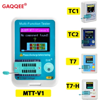 Aukšto Tikslumo Tranzistorius Testeris MTT-V1 TCR-T7 LCR-TC1 LCD Skaitmeninis Matuoklis Diodų Triode Talpą, ESR MOS/PNP/NPN LCR MOSFET TFT