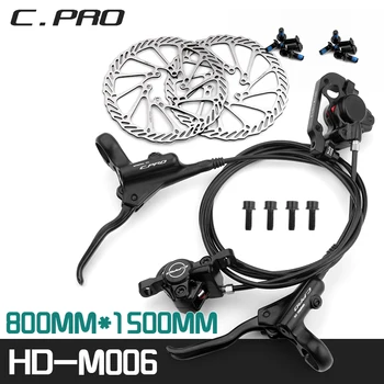 C-Pro MTB Hidrauliniai Diskai, Stabdžių Kalnų Dviratis Hidrauliniai Stabdžiai 800mm 1500mm Priekiniai Galiniai Stabdžiai 160mm Rotorius už Shimano MT200 M315