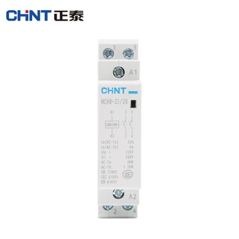 CHINT CHNT NCH8 vienfaziai KINTAMOSIOS srovės Kontaktoriaus Rail Tipo Buitinių Mažas 220V 230V 20A 25A 50HZ, 60HZ 2NC 2NO 1NO1NC