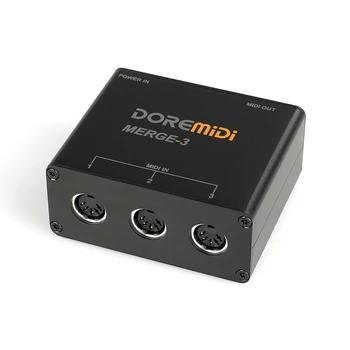 DOREMiDi MIDI Box SUJUNGTI-3 Gitaros Penkių-pin Sąsaja MIDI Priimančiosios Lauke Adapteris Keitiklis Gitara Priedai Muzikos Instrumentai