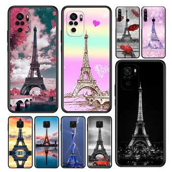 Eifelio Bokštas Paryžiuje Silikono Coque Už Xiaomi Redmi 11 Pastaba 11T 10 10 9 9S Pro Max 10T 9T 8T 8 7 6 5 Pro Telefono dėklas