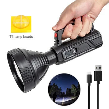 Galinga T6 LED Žibintuvėlis Nešiojamų Lauko Stiprios Šviesos Long-range Žibintuvėlis USB Įkrovimo Vandeniui Dėmesio Žvejyba Sam