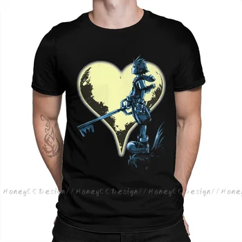 Kingdom Hearts Spausdinti Medvilnės Marškinėliai Camiseta Hombre Sora s Karalystė Vyrų Mados Streetwear Marškinėliai Dovana