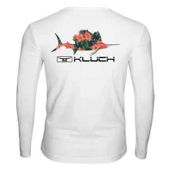 KLUCH Žvejybos T-shirt Lauko ilgomis Rankovėmis Akių Apsaugos nuo Saulės Kvėpuojantis, Žūklės Apranga