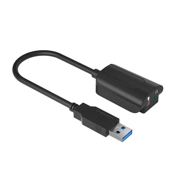 Kompiuterio Išorinė USB Garso plokštės Pakeitimas Stereo Balso Keitiklis, Garso Stiprintuvą 