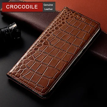 Krokodilas Originali Odos Atveju XiaoMi Mi 11 11i 11X 10 10T 10s Lite Ultra Pro Magnetinių Apversti Odos Padengti