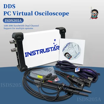 MDSO ISDS205A 3 1. Daugiafunkcinis 20M Įteikė Virtualus Skaitmeninis Oscilloscope Dažnių Spektro Analizatorius+Duomenų Savirašis+PC USB