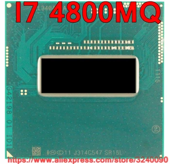 Originalus lntel Core I7 4800mq SR15L PROCESORIUS (6M Cache/2.7 GHz-3.7 GHz/Quad-Core) I7-4800mq Nešiojamas procesorius nemokamas pristatymas