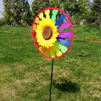 Pinwheel Universalus Apvalus Kelių Spalvų Vaikai Spalvinga Saulėgrąžų Vėjo Suktuko buities reikmėms Kieme Vaikams Pinwheel Pinwheel Žaislas