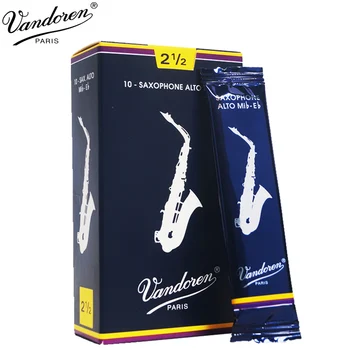 Prancūzija Vandoren Klasikinė Mėlyna dėžė Eb alto saxophone nendrės