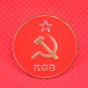 Rusijos KGB ženklelis red star smeigtukai Sovietų CCCP medalis sagė vyrų Ssrs komunizmo pin patriotas papuošalai dovana ww2 antikos kolekcija