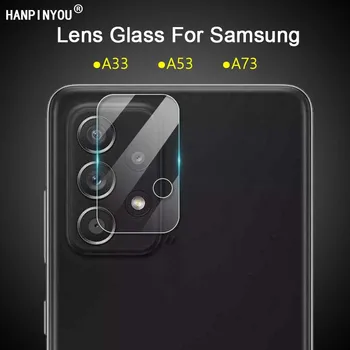 Samsung Galaxy A73 A53 A33 5G HD Aiškiai Ultra Plonas Atgal Galinio vaizdo Kamera, Objektyvas Gynėjas Padengti Minkšta Grūdinto Stiklo apsauginę Plėvelę