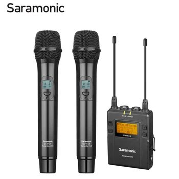 Saramonic UwMic9 Kit4 UHF Wireless Handheld Microphone Canon Nikon Sony Dslr vaizdo Kameros, Vaizdo Kamera, 