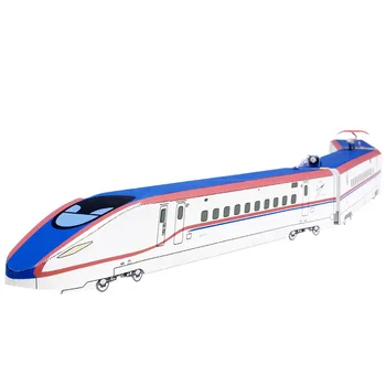 Shinkansen Series E7 Kagayaki Mini Traukinių Lokomotyvai Origami Rankų darbo 3D Popieriniai Papercraft 