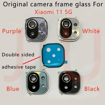 Už Xiaomi Mi 11 Mi11 Fotoaparato Rėmas+Galinio Stiklo Lęšis Xiaomi Mi 11 M2011K2C, M2011K2G Fotoaparato Objektyvo Pakeitimo