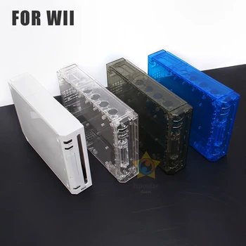 Visą Atveju Dangtis Korpuso Apvalkalas Su Mygtuką Nintend Wii Su Mažmeninės Pakuotės Skaidrus Korpusas Atveju Shell Wii Konsolės