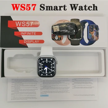WS57 Smart Žiūrėti 2.0 colių Belaidžio Įkrovimo 2/3/4/5/6PCS Didmeninė Smart Watch Moterys Vyrai Stumti Pranešimą Smart Žiūrėti PK X8 Pro Max