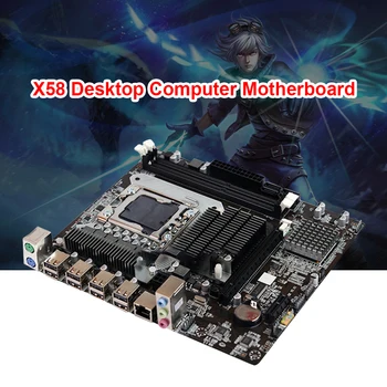 X58 Motininę 1366 Pin DDR3 Desktop CPU Atminties Mainboard Paramos E5520 X5650